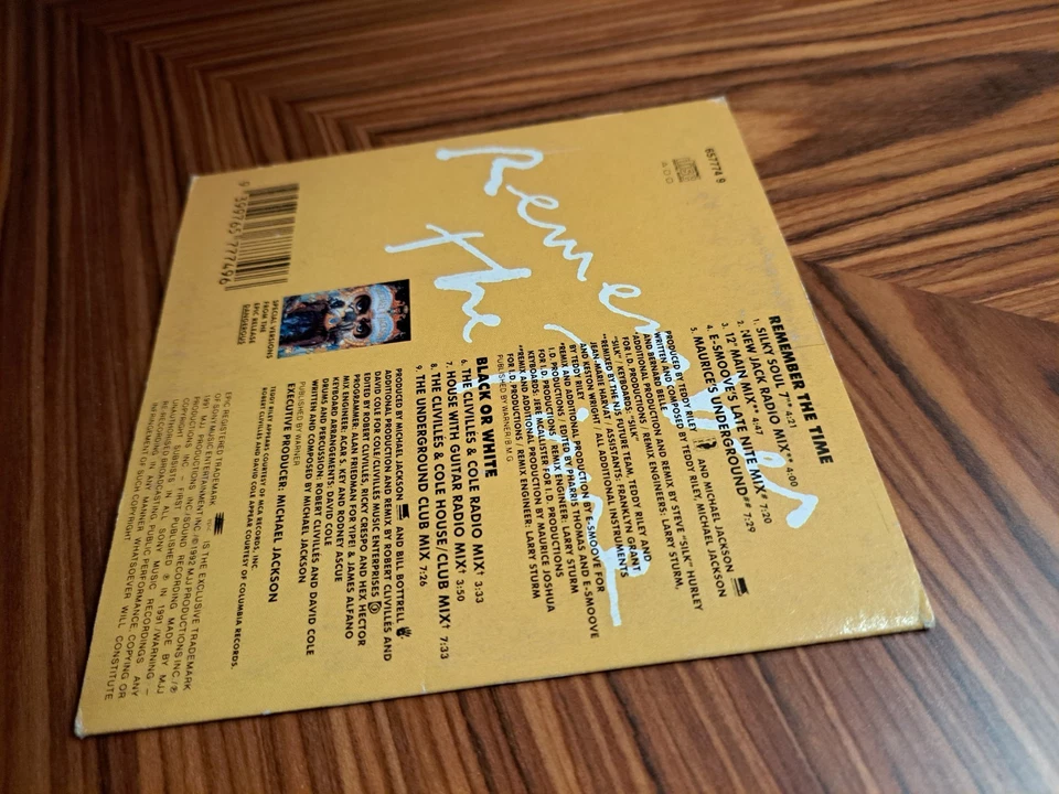 Michael Jackson Remember The Time The Remixes 1992 CD Single 9 Track Oz Pressing - Image 3 of 4