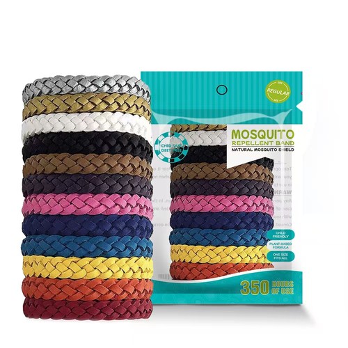 Ledergeflochtenes Anti-Biss Armband: Langanhaltendes Anti-Mücken, Stylisch, Vielseitig - Bild 10 von 10