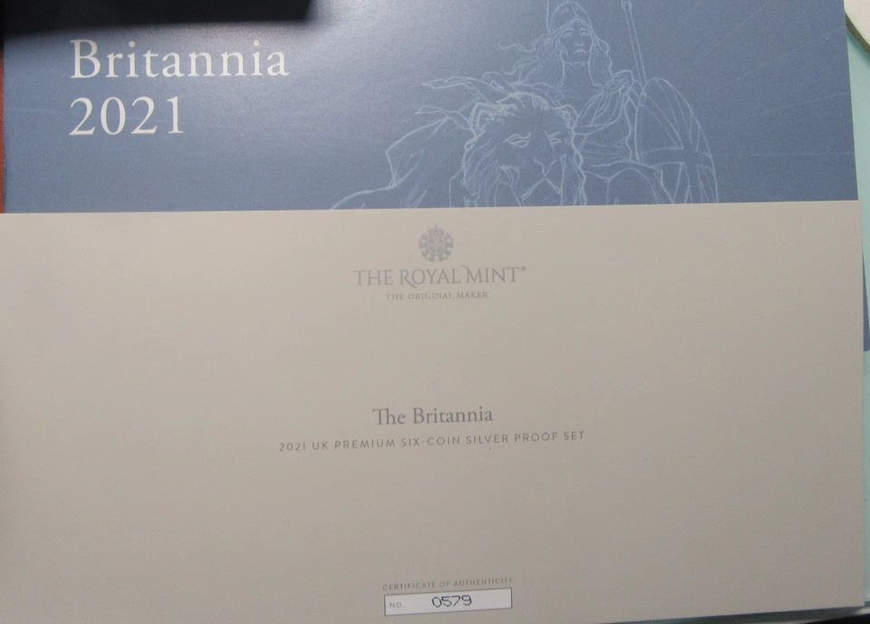 2021 Royal Mint Silver Proof Britannia 6 Coin Set Box & COA - Image 4 of 4