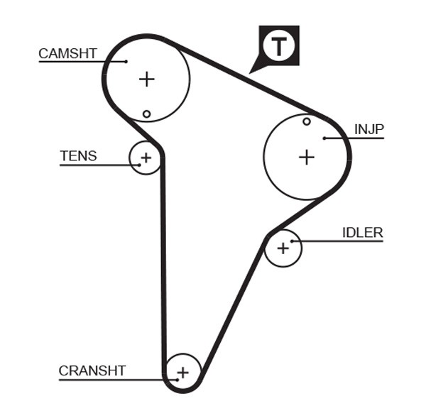 GATES-OE 5420XS Timing Belt for CITROËN,PEUGEOT