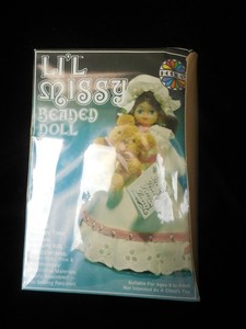 Walco Li'l Missy Beaded Doll Kit Sequin Vintage Sleepy Time 13390 New Sealed