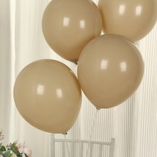 50 TAUPE 12" Biodegradable Latex Matte Pastel Balloons Party Wedding Decorations