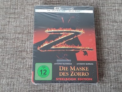 DIE MASKE DES ZORRO 1998 Limited 4K Ultra HD + Blu-Ray Steelbook Germany