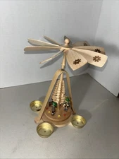 Stiffen Richard Glaesser Christmas Tree & Musicians Made Germany Wood 10.5”