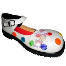 Mexican Professional Polkadot Clown Shoes Zapato Para Payaso Made In Mexico