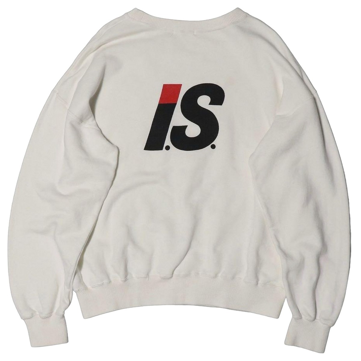 ISSEY MIYAKE I.S. Logo Sweatshirt 90s Vintage White M Japan Unisex