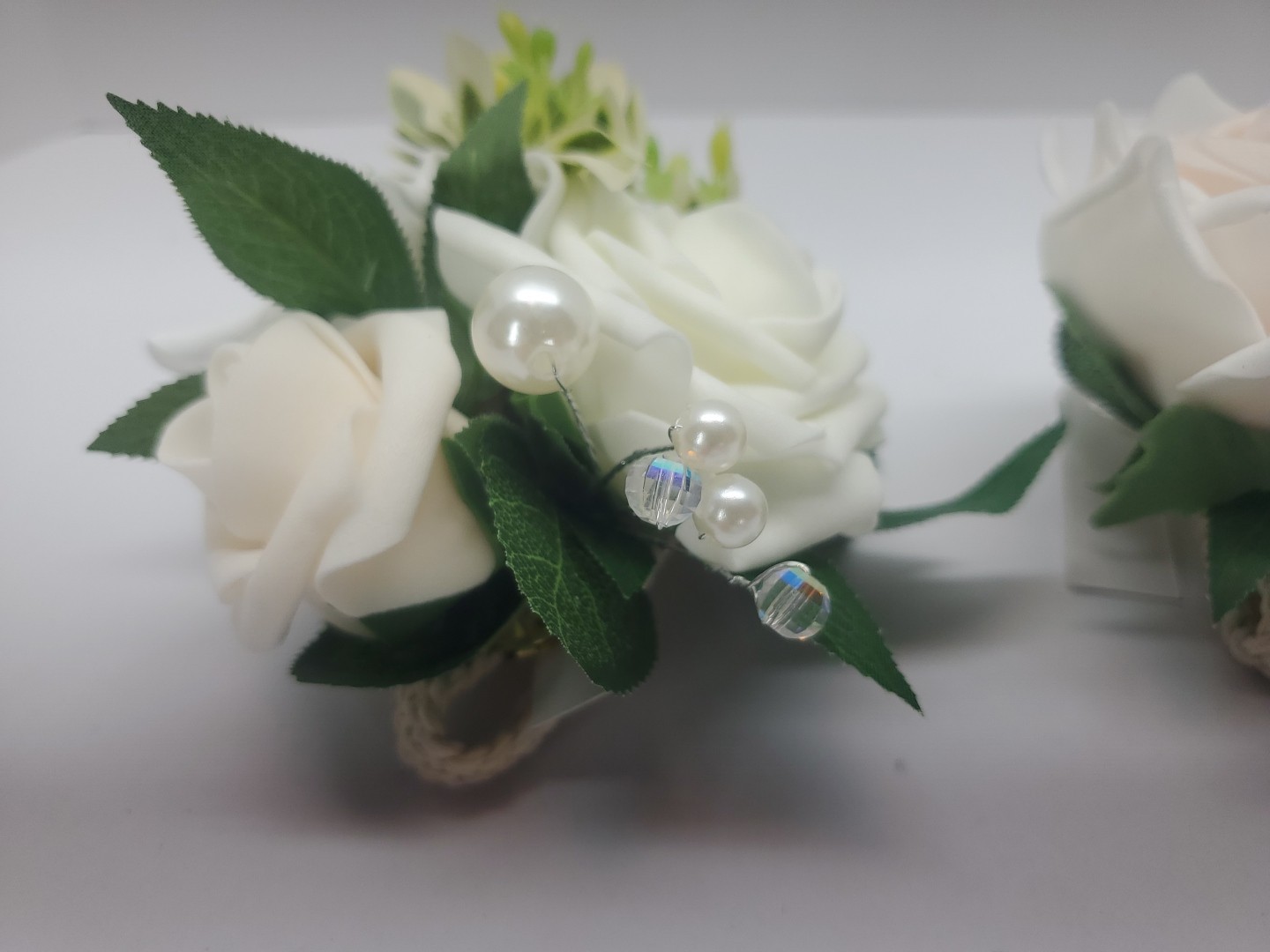 Ling's Moment 2pcs Homecoming Wrist Corsage Artificial Flowers, Girl/Mother C...