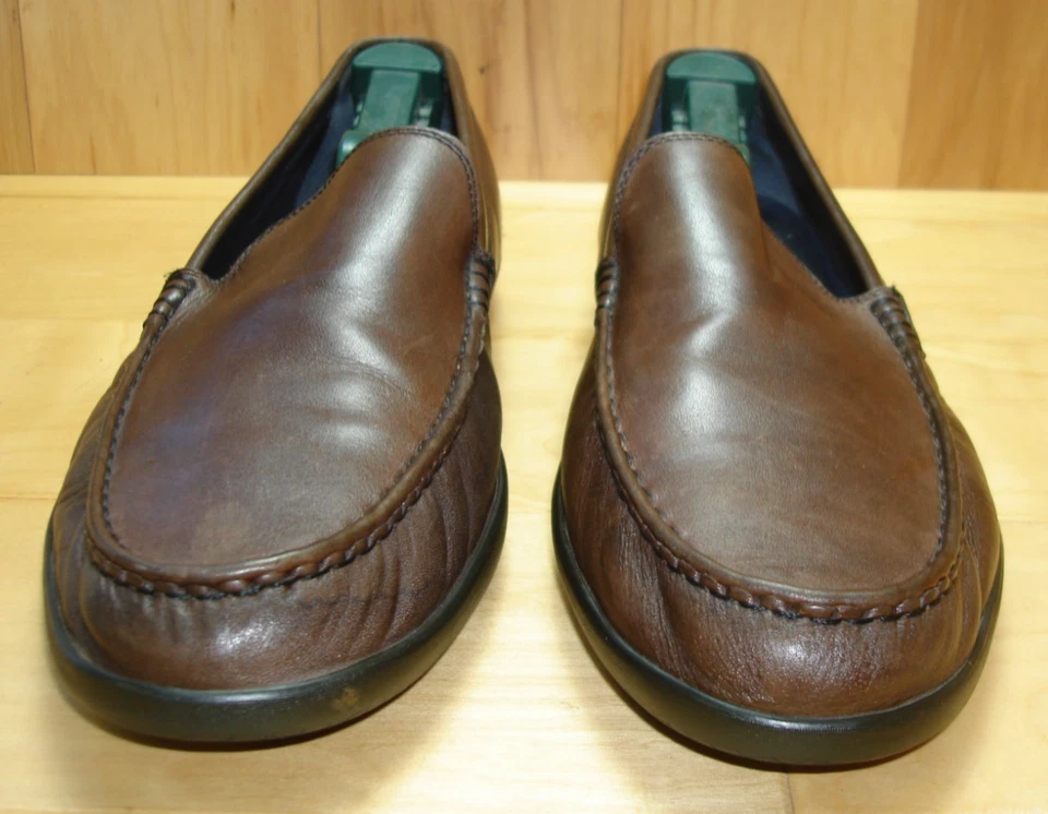 Mocasín, mocasín talla 12 M COLE HAAN GRAND de cuero marrón suave sin usar, sin usar, Foto 4 de 4