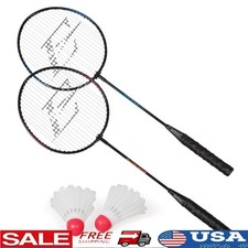 2 Player Badminton Racket Set W/ Durable Shuttlecocks Outdoor Fun  Games New