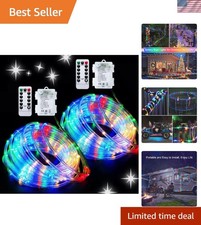 Battery Operated Rope Lights Christmas LED String Lights Outdoors Indoor Wate...