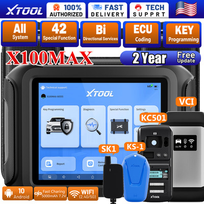 XTOOL X100MAX SK1 KS-1 OBD2 Diagnostic Tool Professional IMMO Key Fob All System