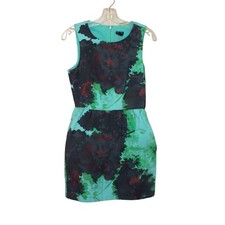 J. Crew sleeveless dress Size 2 fit & flare floral cotton lined Style 07326