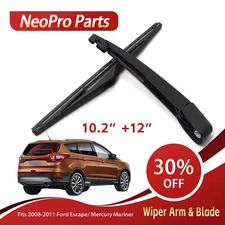 Rear Wiper Arm & Blade Kit Fits For 2008-2012 Ford Escape 8L8Z17526C Windshield