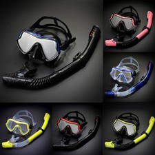 Professional Scuba Diving Snorkel Mask Sets Swimming Underwater Anti Fog Adults