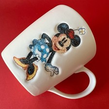 Tasse Mug Disney Disneyland Paris Minnie Mouse effet paillettes H 9.5 cm