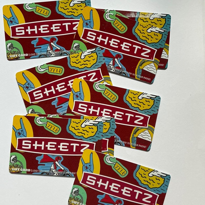 Sheetz Gas Gift Cards, total verified value of $420.00, Free USPS shipping