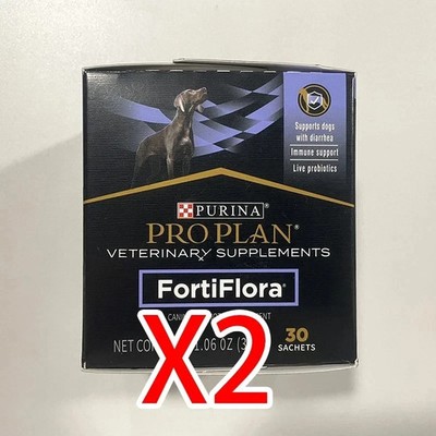 2 Pack Pro Plan Veterinary Probiotic DOG Supplement - 60 Sachets (09/2028)
