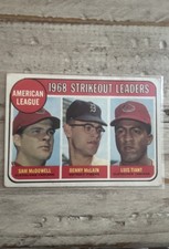 1969 Topps - League Leaders Luis Tiant, Denny McLain, Sam McDowell #11