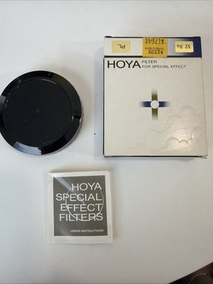 Rare Vintage Hoya Filter For Special Effect 52mm PL Made Japan With Manual