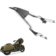 Motorcycle Backrest Sissy Bar Rear Detachable Fit For Harley Street Glide  09-21