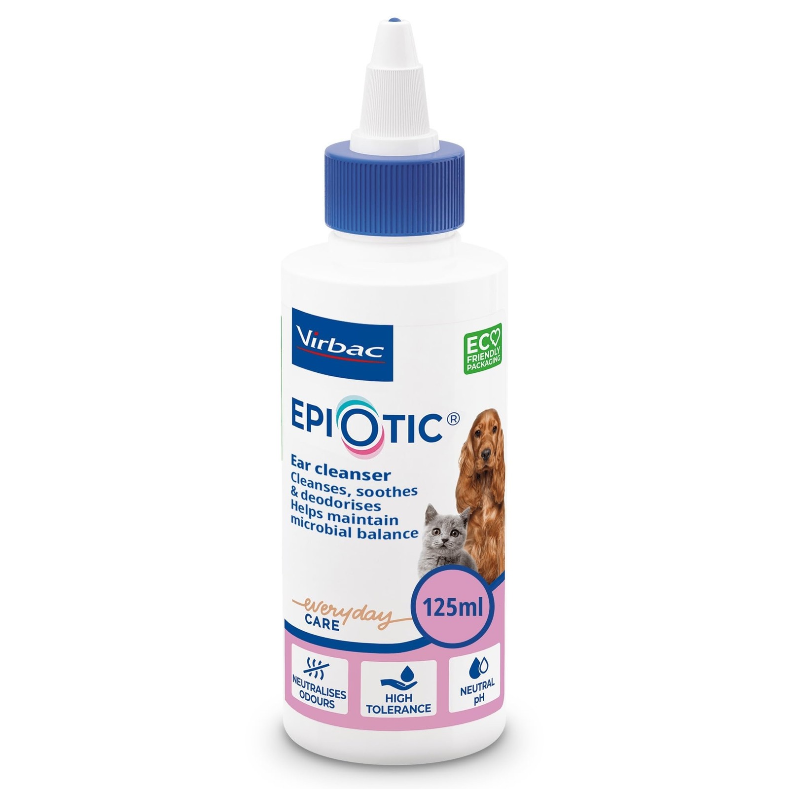 Virbac EpiOtic Cat and Dog Ear Cleaner Solution Antibacterial and Anti fungal