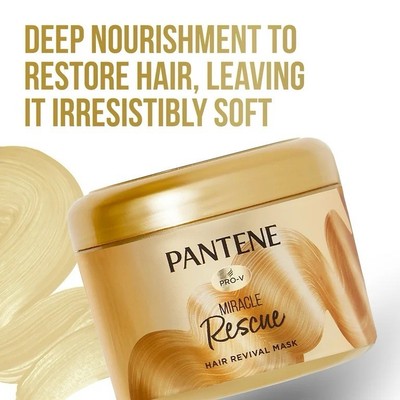 Lot of 3 Pantene Miracle Rescue Hair Revival Mask 6.4 oz