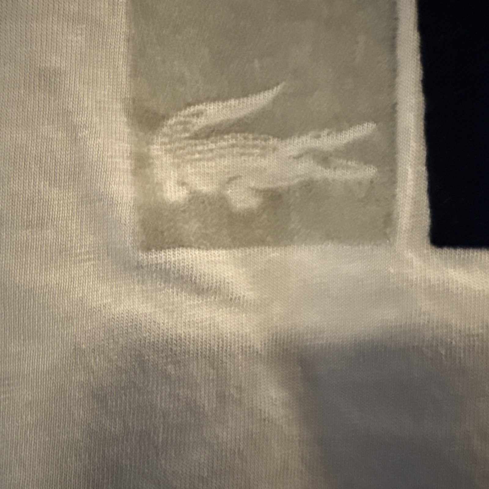 Lacoste T Shirt Felt Patchwork Pattern - image 3