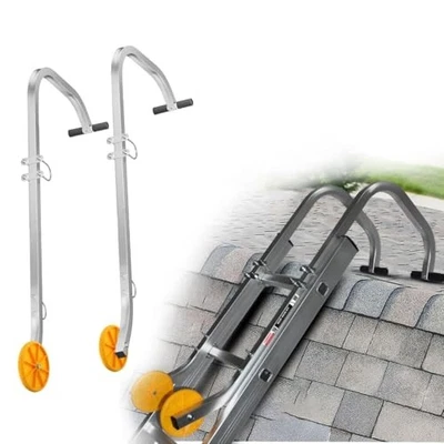 Roof Hook Kit by Laddermat Universal Ladder Roof Stabiliser with Ridge Wheels