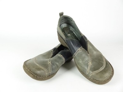 Josef Seibel Damen Schuhe Halbschuhe Slipper Bequemschuhe Leder grau 40 (18566)