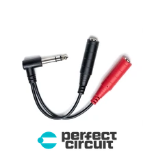 Morningstar 1/4" Stereo to Mono Splitter Y ADAPTER - NEW - PERFECT CIRCUIT