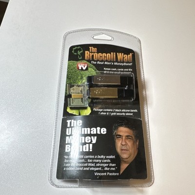 The Broccoli Wad Black Gold Silver Men's Solid Money Band Money Clip