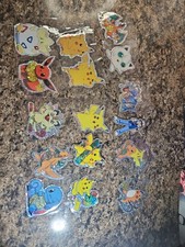 POKEMON Vintage Stickers on Kodak Paper Lot of 16 Ash Charizard Eevee Pikachu 
