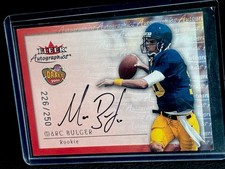 Marc Bulger 2000 Fleer Tradition Autographics Rookie Silver Parallel Saints /250