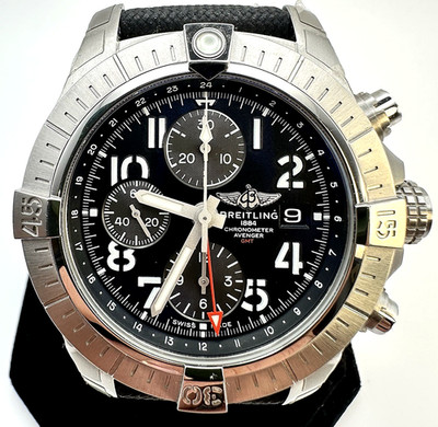 Breitling Avenger Chronograph GMT 45 A24315101B1X1 Black Dial 45mm Auto W/B&P