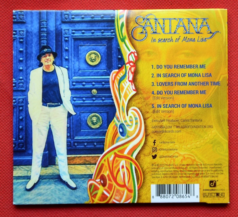 Santana – In Search Of Mona Lisa - CD - EU - SIGNED BY CINDY BLACKMAN SANTANA - Bild 4 von 4
