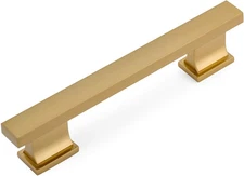 10 Pack 702-5GC Gold Champagne Contemporary Cabinet Hardware Handle Pull - 5" In