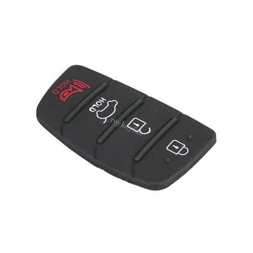 2x Nuevo Llavero Mando a Distancia Goma 4 Botones Almohadilla Para Hyundai Santa Fe Selecto 2013-2019 - Imagen 6 de 8