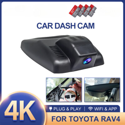 4k Plug & Play Wifi Auto DVR Für Toyota Rav4 Xa40 Xa50 2024 Dual-Objektiv Mit
