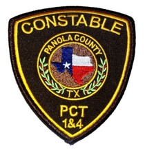 Parche de policía del sheriff de Texas County - Constable - Texas TX PCT 1&4 CITY STAR