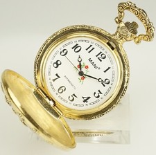 Rare RELIEF Pocket Watch Mechanical Collectible time piece jewelry jewellery