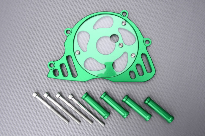 Carter de pignon Z1000 vert anodisé en alliage d'aluminium CNC