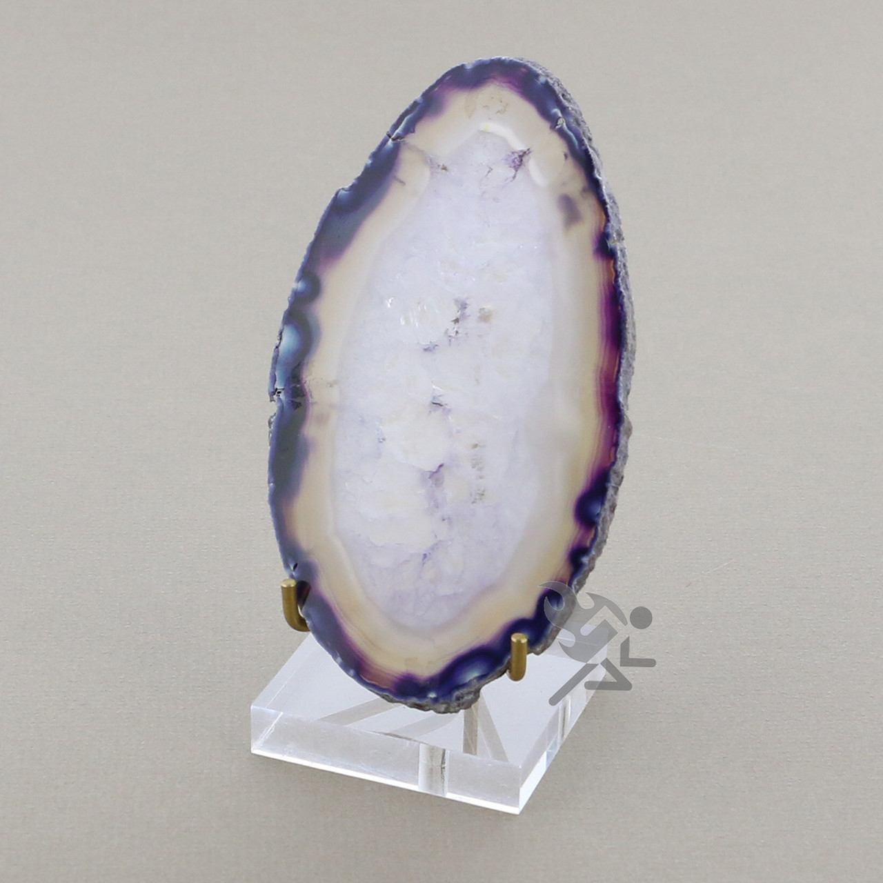 OnFireGuy Mineral Geode Fossil Display Stand, Adjustable Metal Arm 3-1/2" High