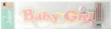 RARE Jolee's Boutique Stickers BABY GIRL Deminsional Title Stickers