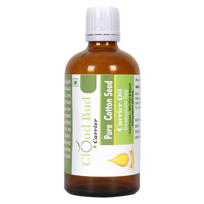 Cloud Bud Pure Cotton Seed Oil Gossypium Spp Cold Pressed For Hair Skin