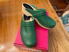 SWEDISH HASBEENS HUSBAND CLOG 38 Strong Green BEAUTIFUL CONDITION