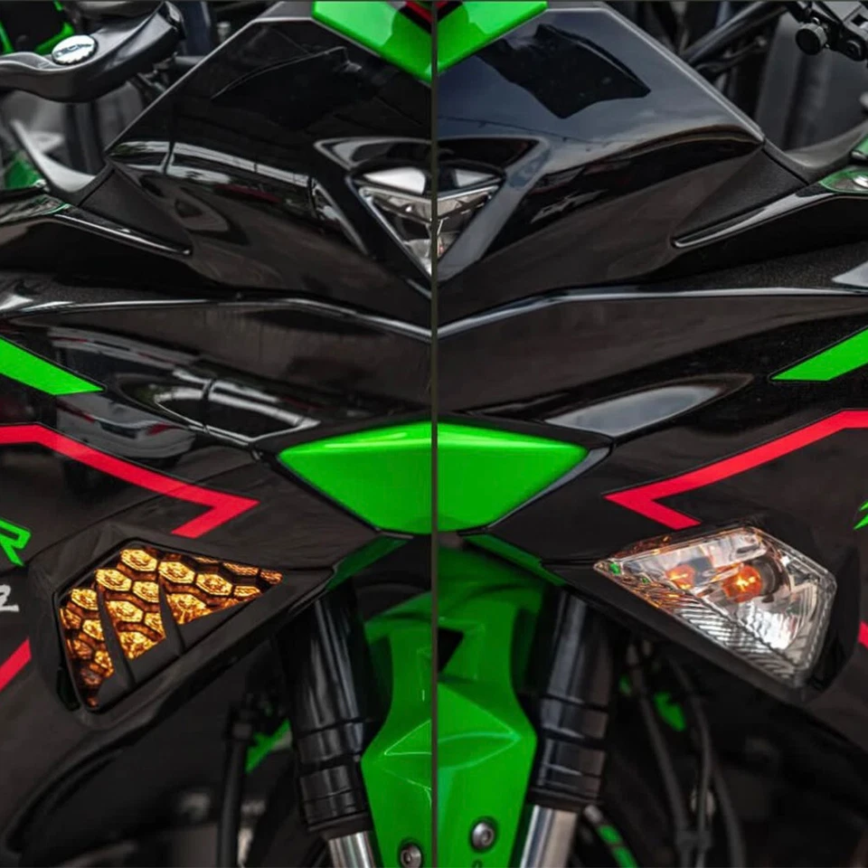 LED Turn Signal Light Blinker with Resistor For Kawasaki Ninja ZX-6R 300 400 650 — 第 2/4 张图片