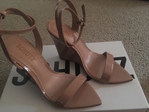 schutz wedge heels