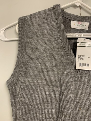 Flynn O'Hara Ad Altioria Natus Pullover Weste grau 6600 Medium neu mit Etikett - Bild 3 von 6
