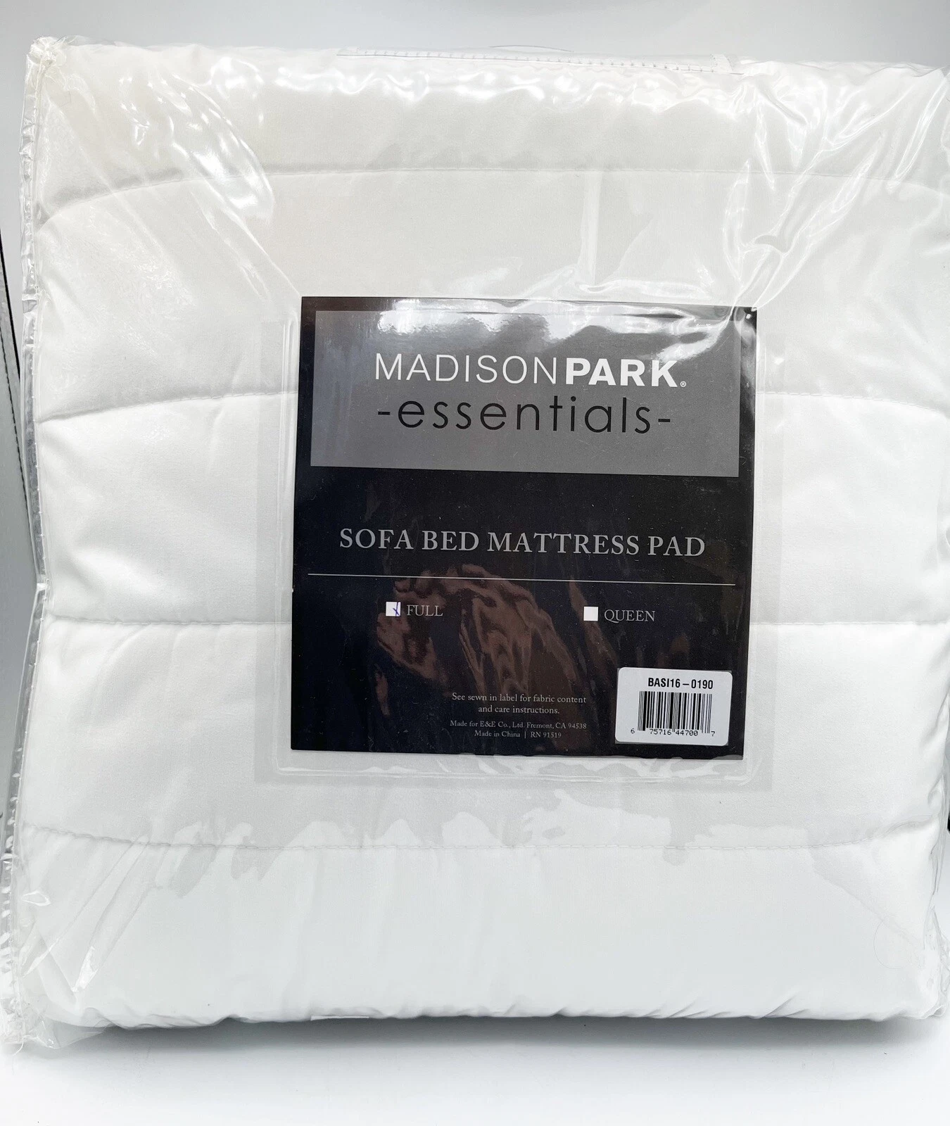 FULL Sofa Bed Mattress Pad Madison Park Essentials Microfiber 54 x 72 inches NEW