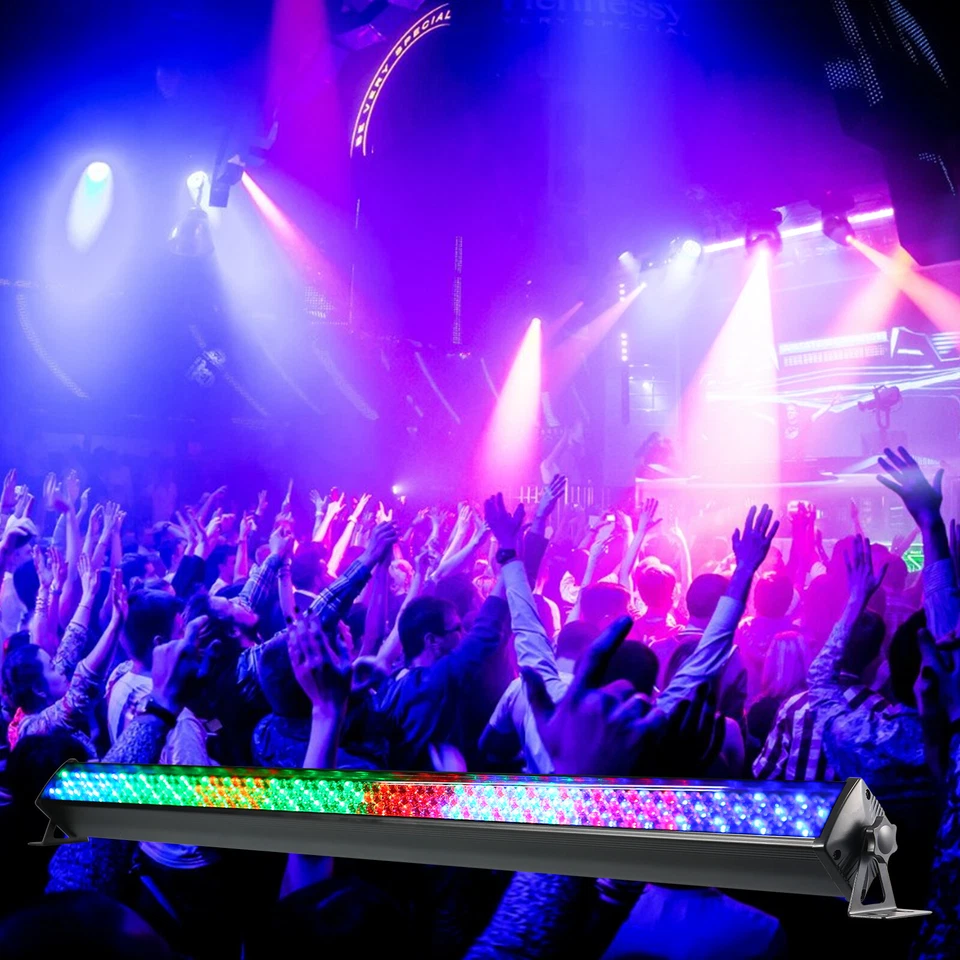 252 LED RGB Wall Washer Licht DMX512 Bar Lichtleiste Strobe DJ Bühnenlicht Party - Bild 4 von 4